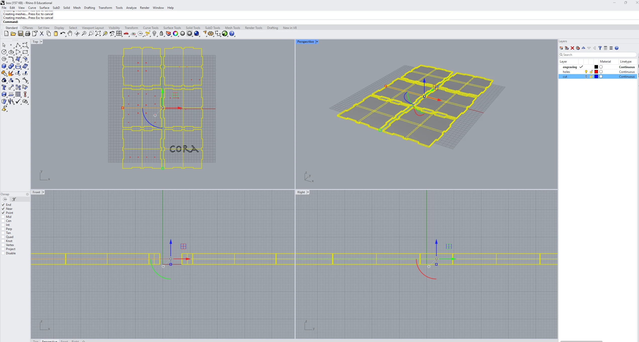 Enclosure Design Rhino Blender 3