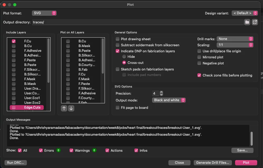 Kicad Export Cutting File Traces