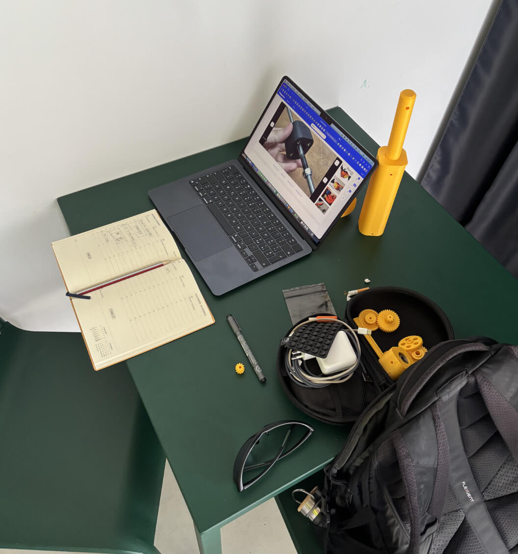 Organizing parts and hardware on the desk