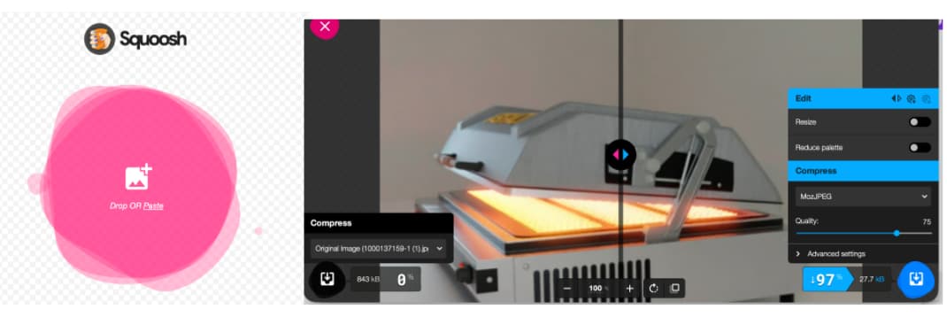 Compressed image example