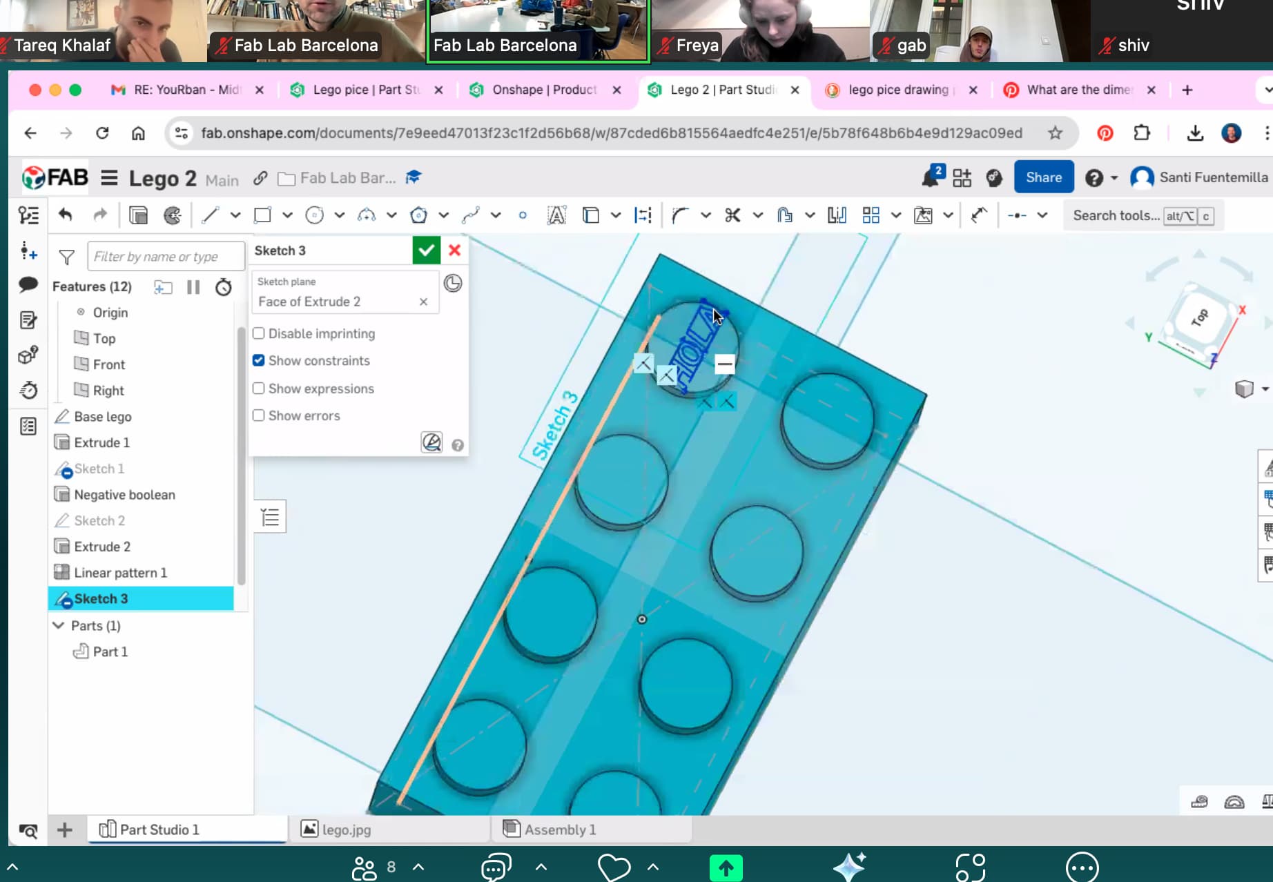 Parametric LEGO model