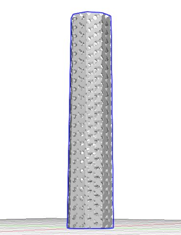 Side study of the lattice-based wall geometry.