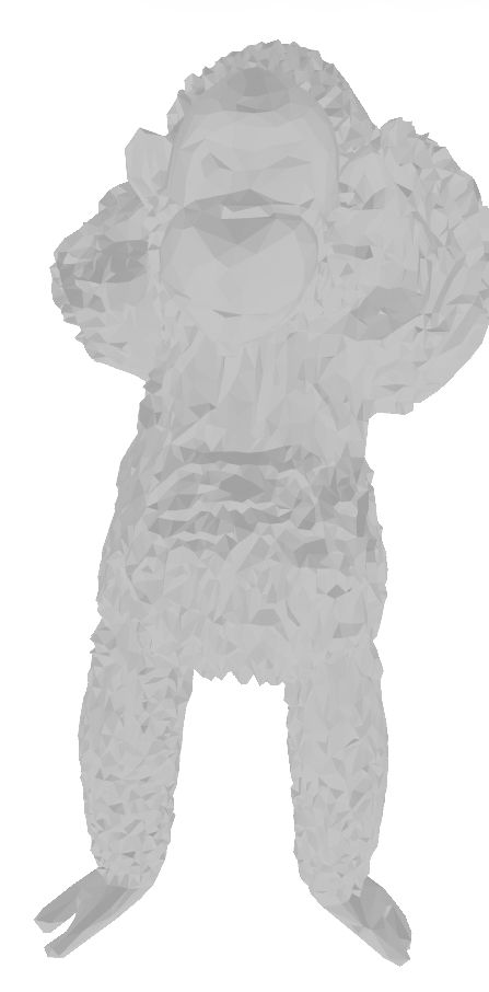 Raw mesh geometry visualization