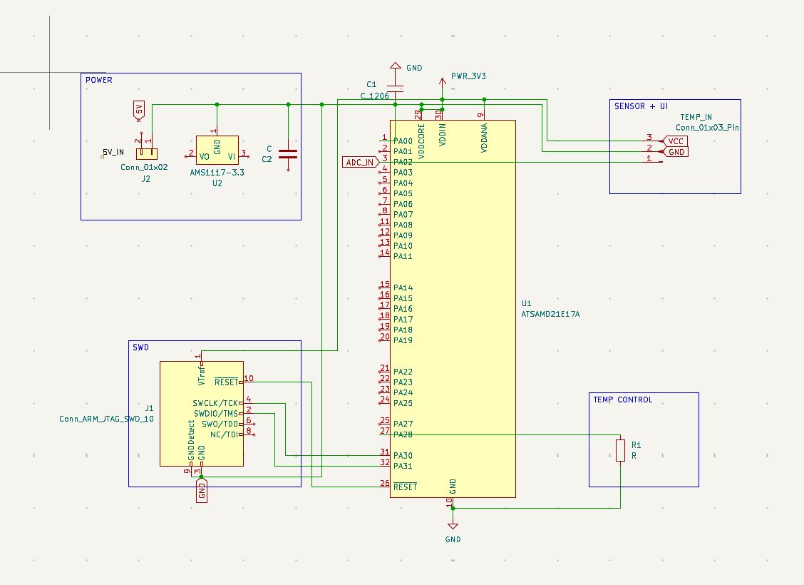 Initial schematic with wiring