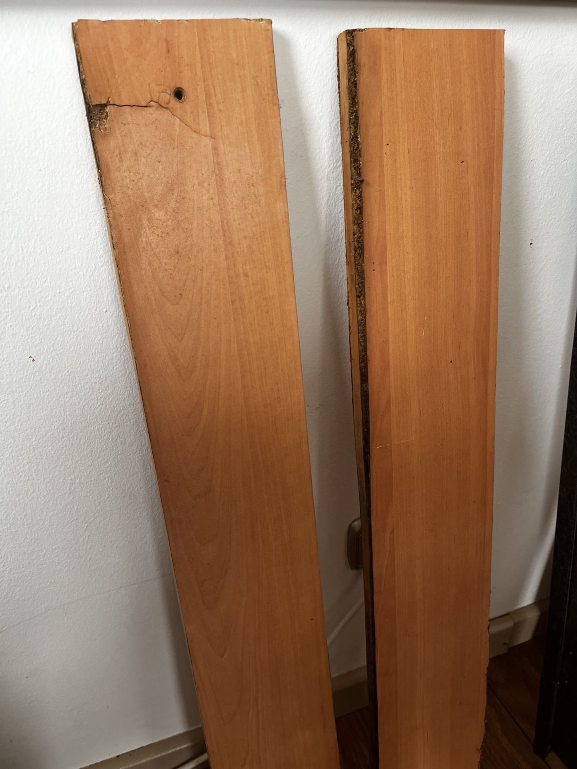 Separated cabinet panels