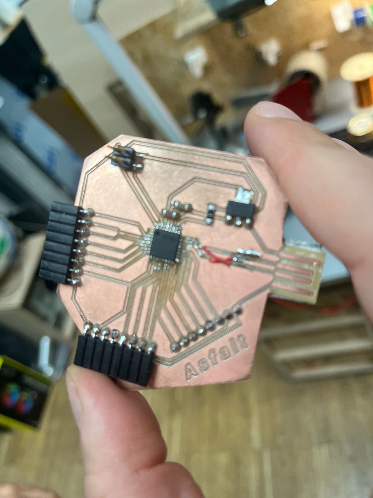Rewired PCB