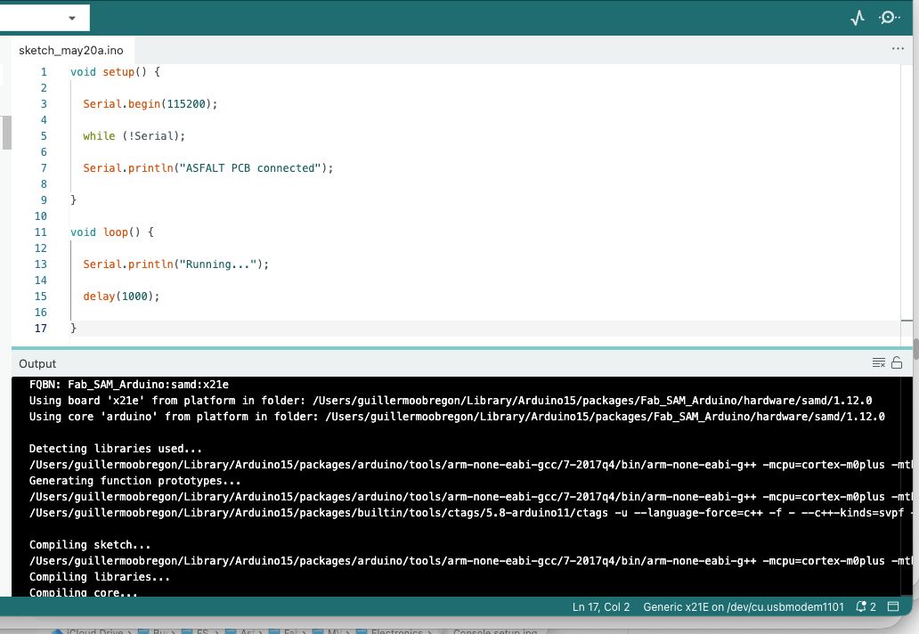 Arduino IDE serial communication test