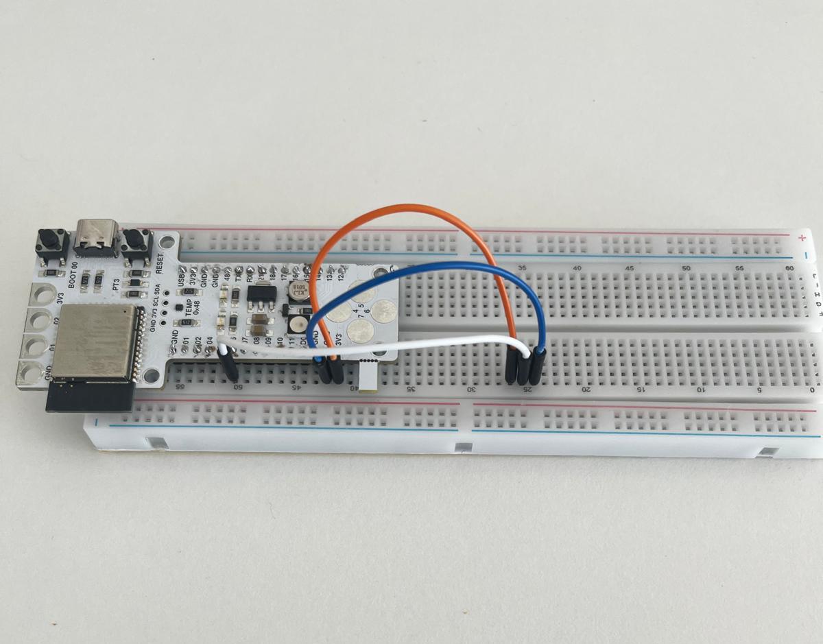 Top view of potentiometer wiring