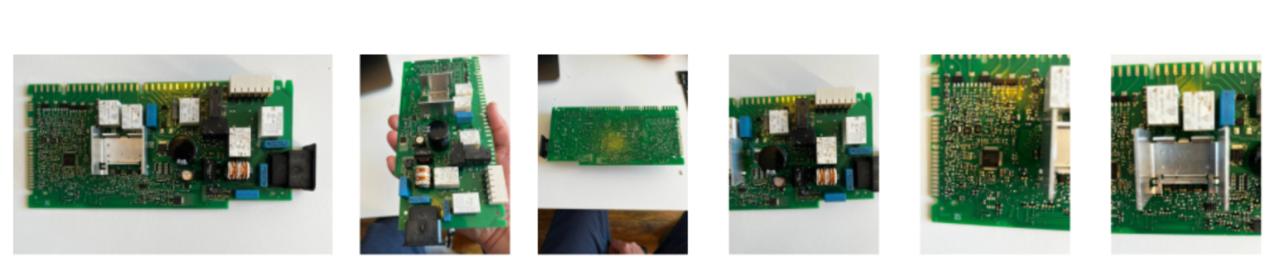 Two boards connected on breadboard