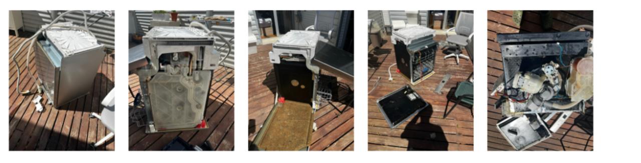 Two boards connected on breadboard