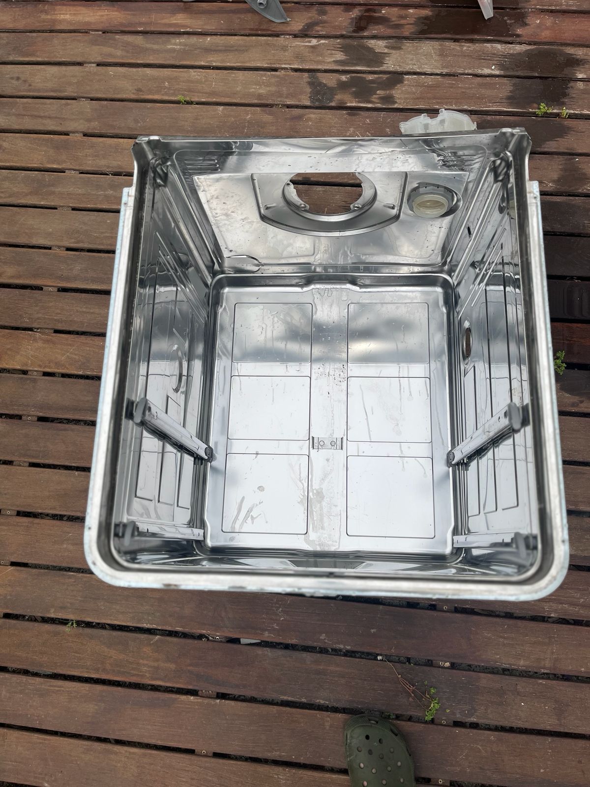 Two boards connected on breadboard