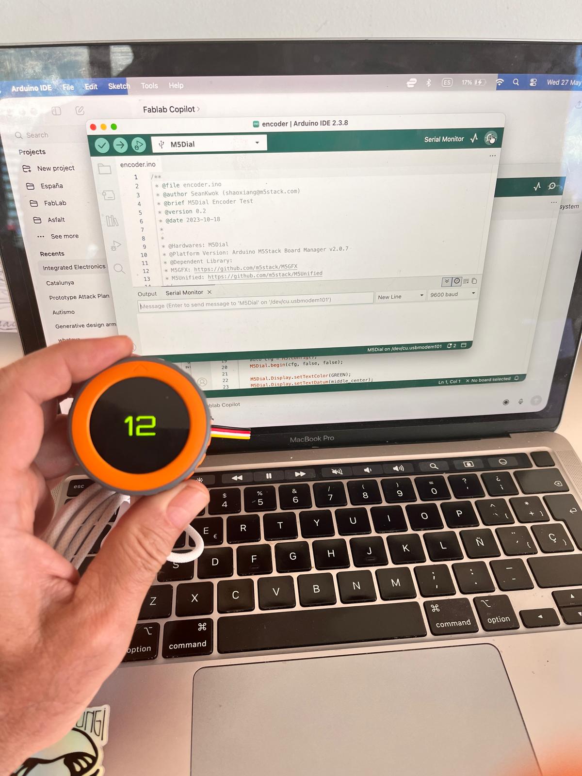M5Dial encoder test