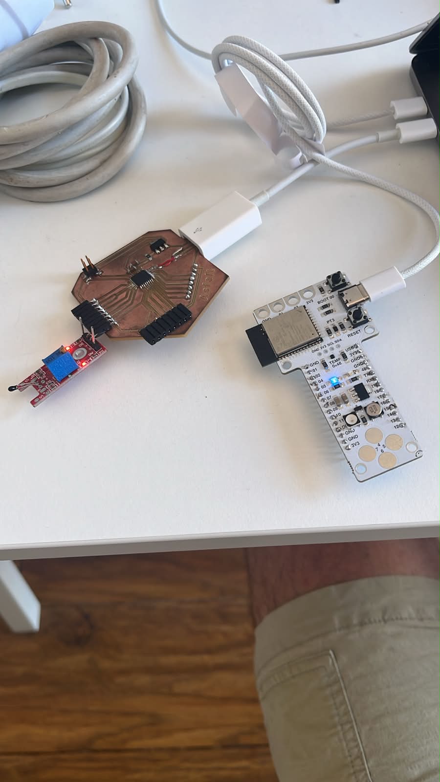 Final successful UART communication setup