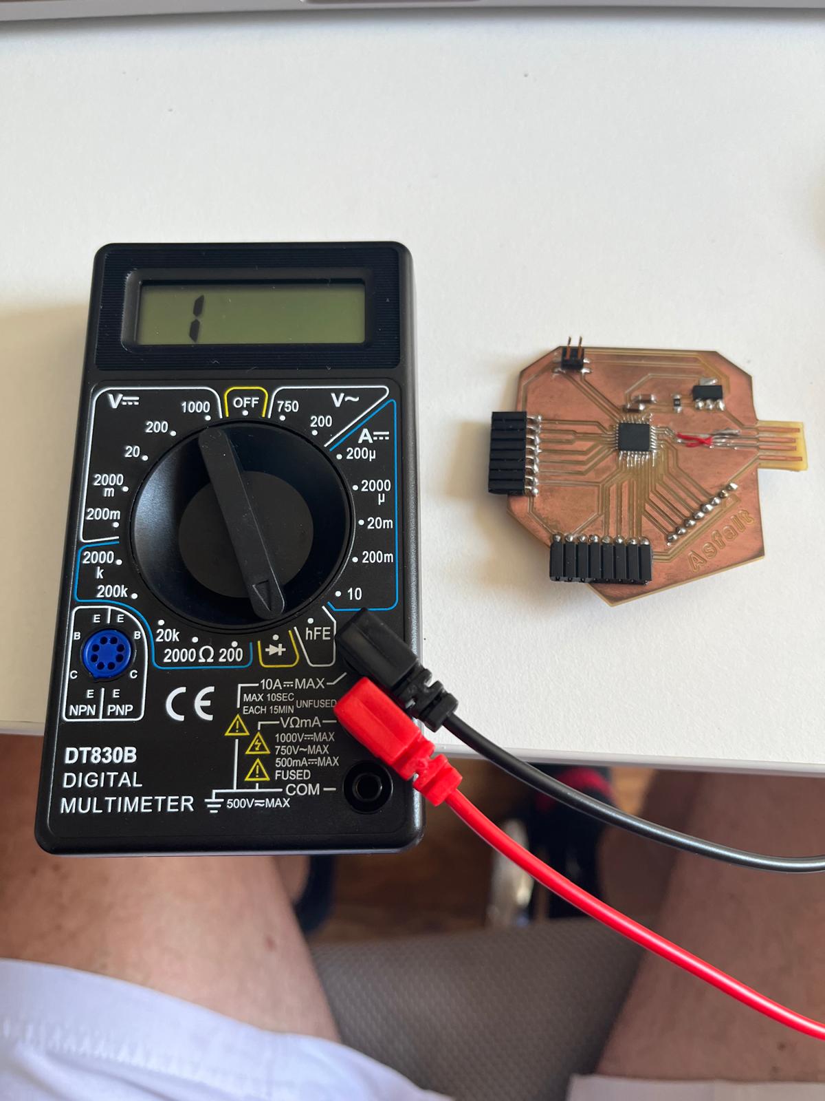 Multimeter continuity tests