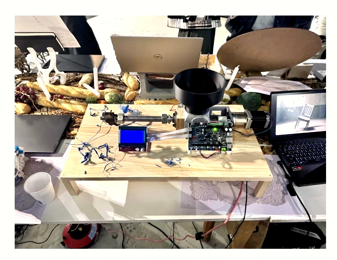 Recovered extruder setup