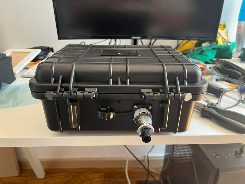 Installed aviation connector