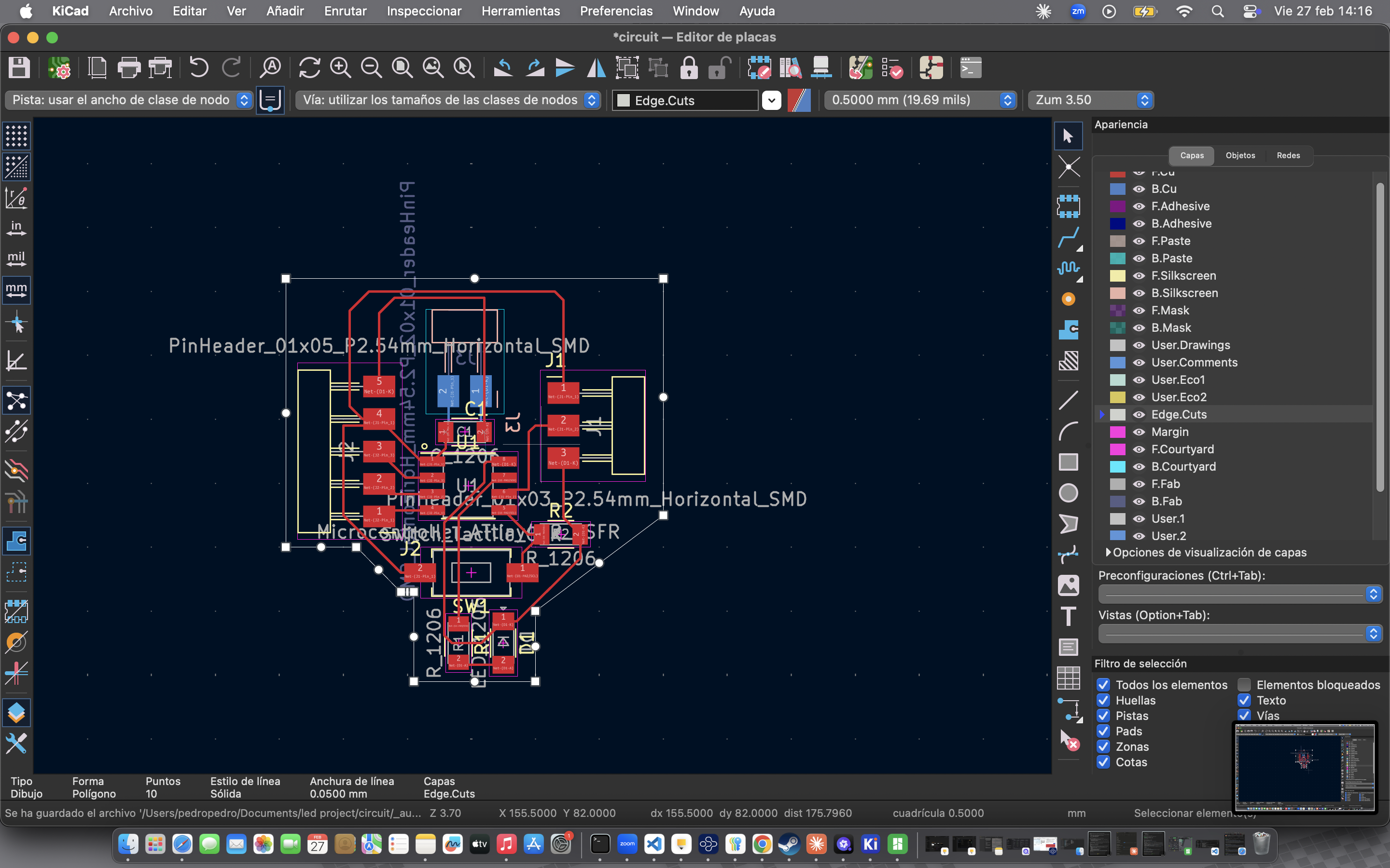 ATtiny PCB