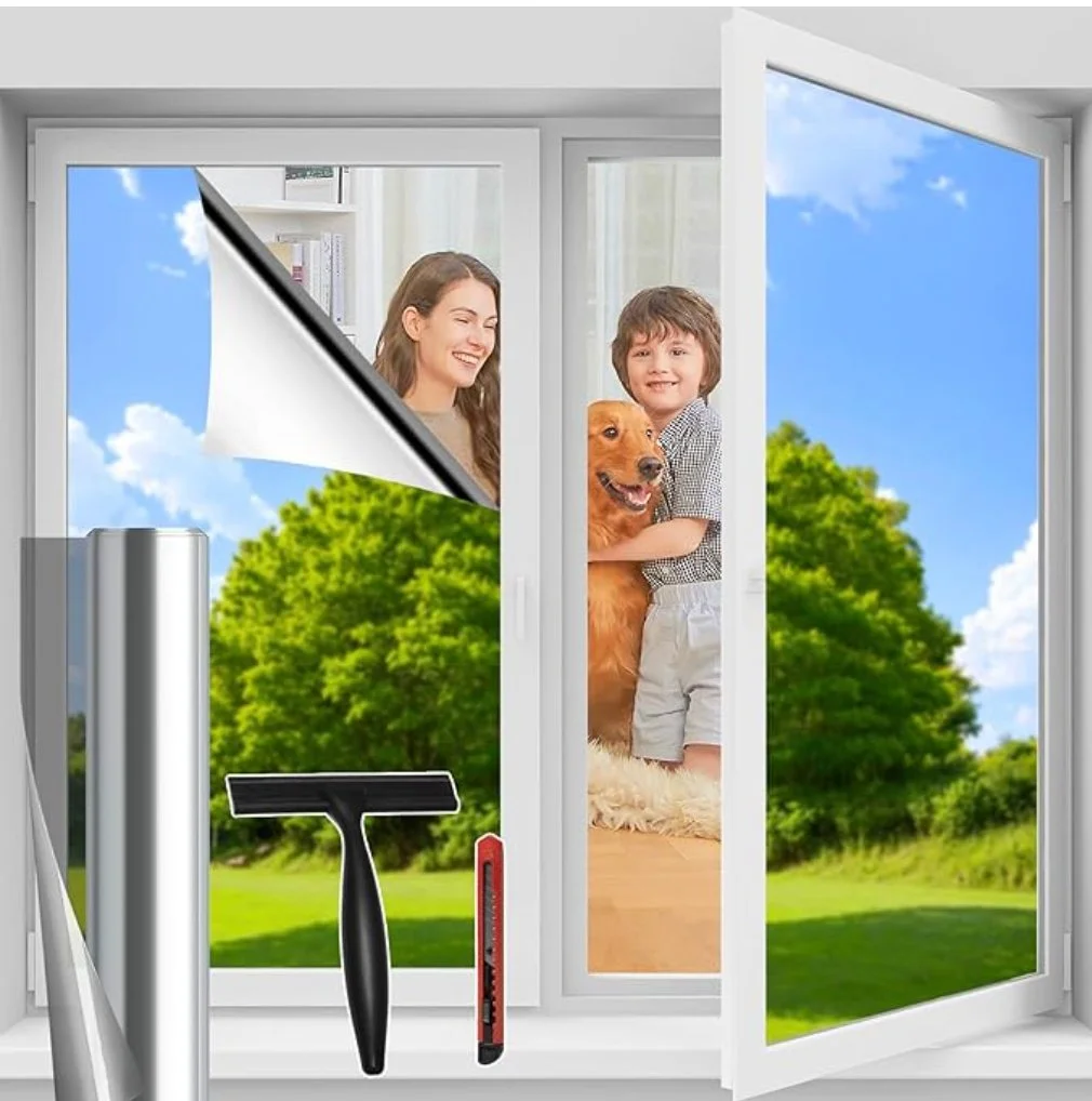 One-way mirror window film