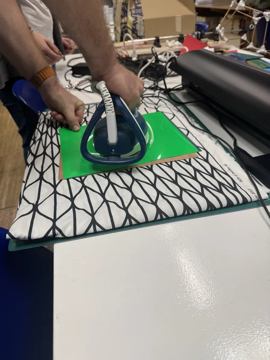 Heat sealing with iron
