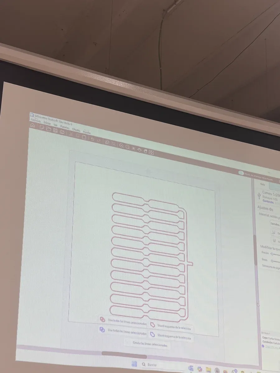 Silhouette Studio showing serpentine channel design