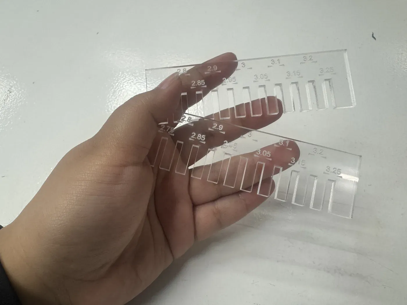 Cut combs in hand