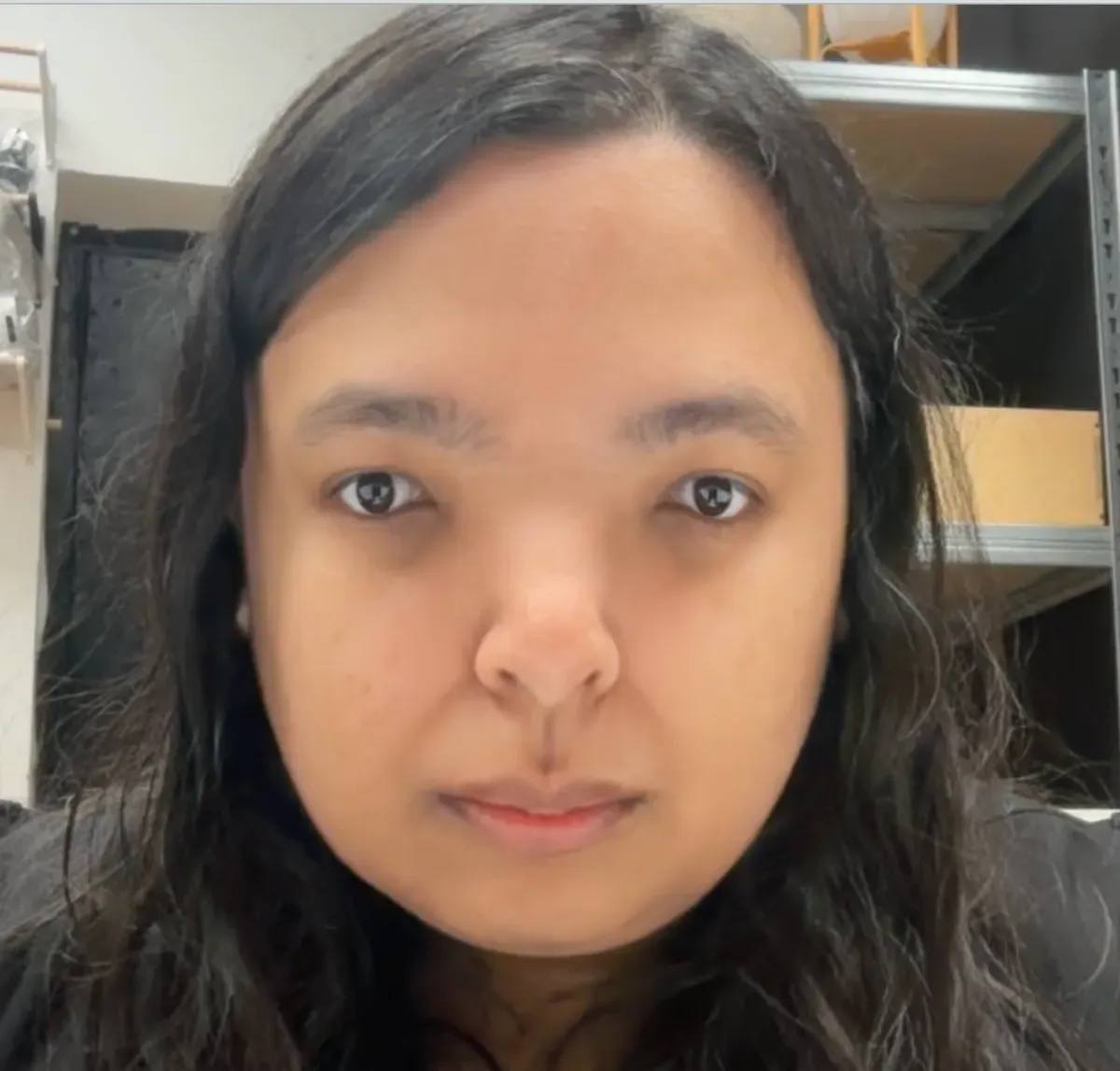Maya's Mirror variation 1 showing face tracking on a webcam feed