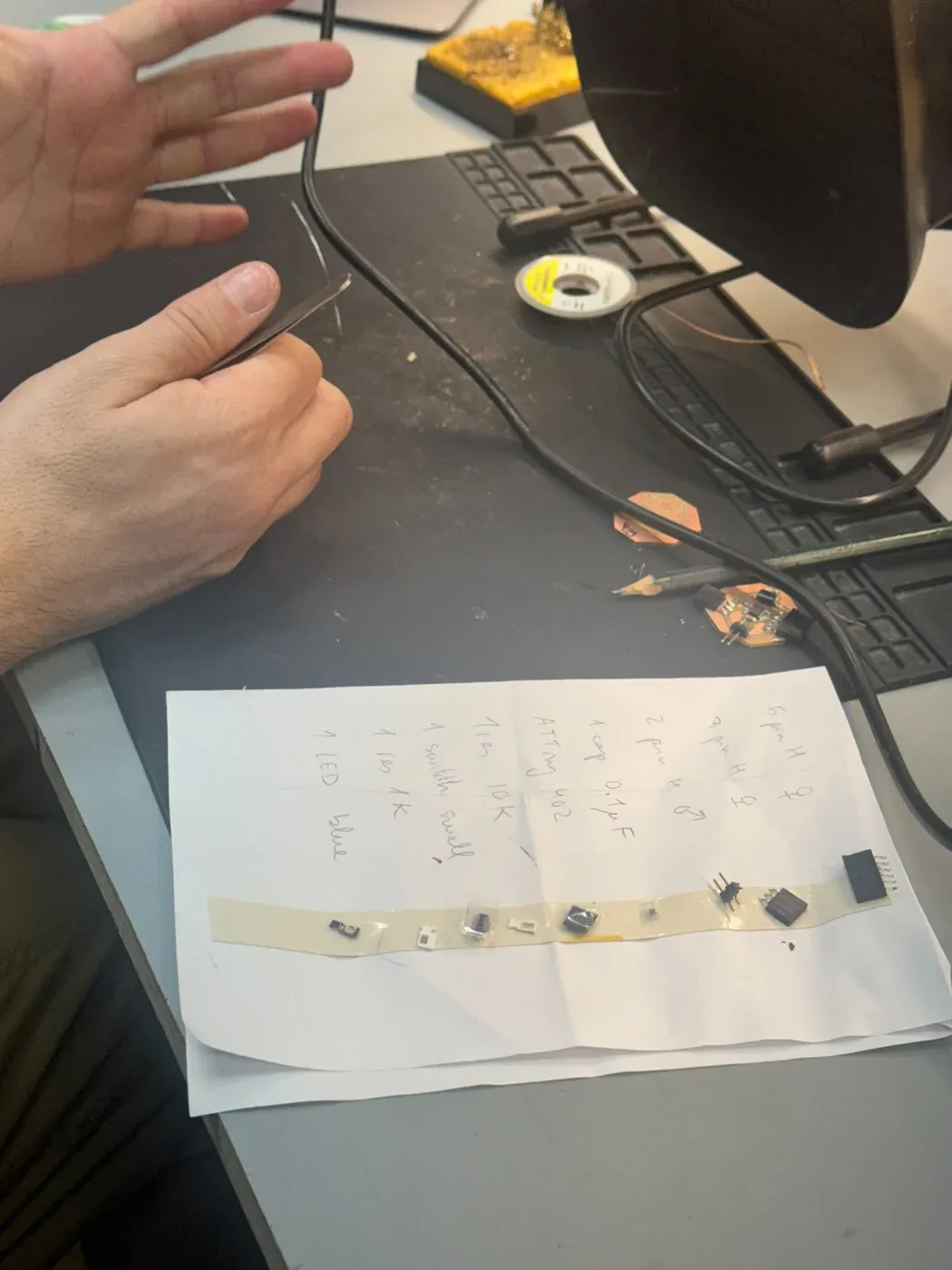 SMD components taped in BOM order