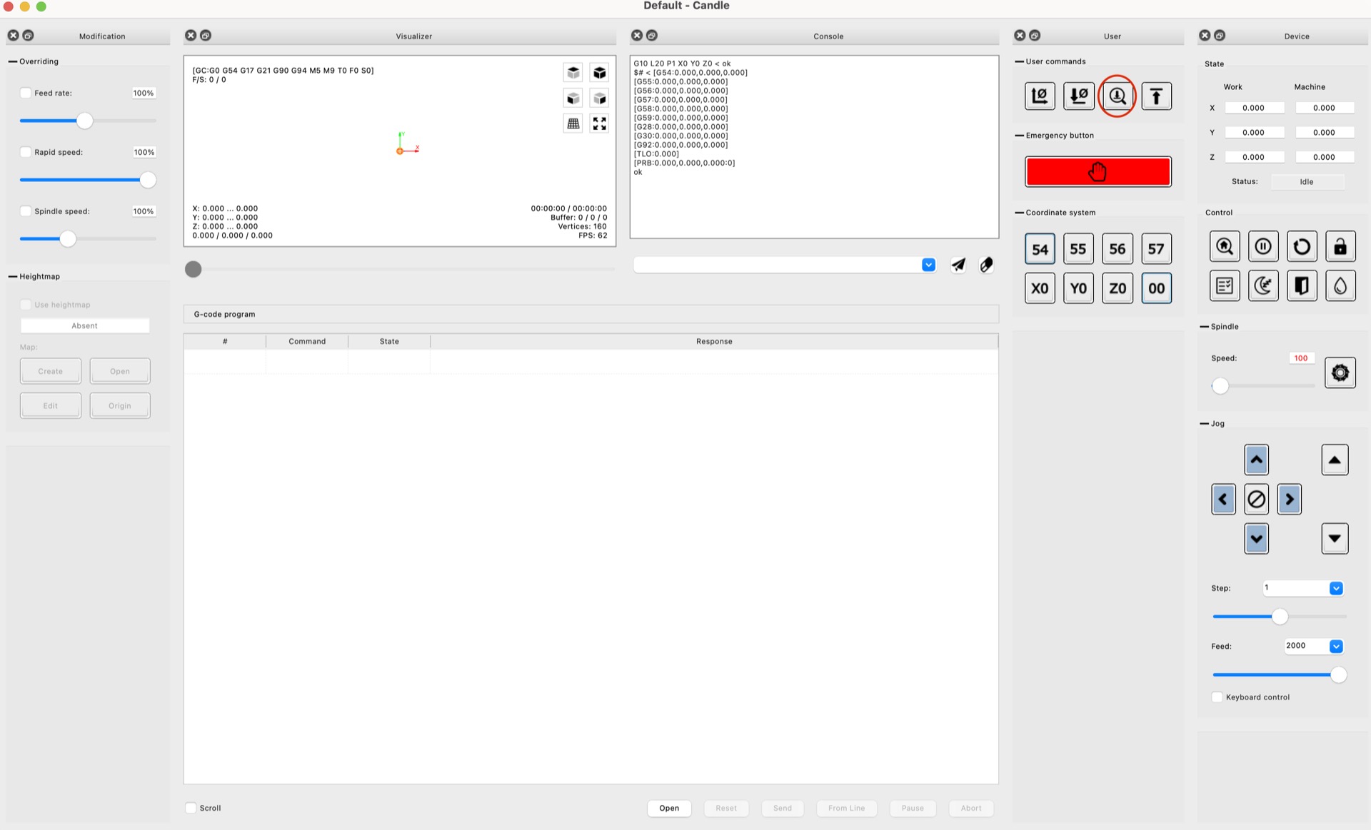 Candle Probing Setup