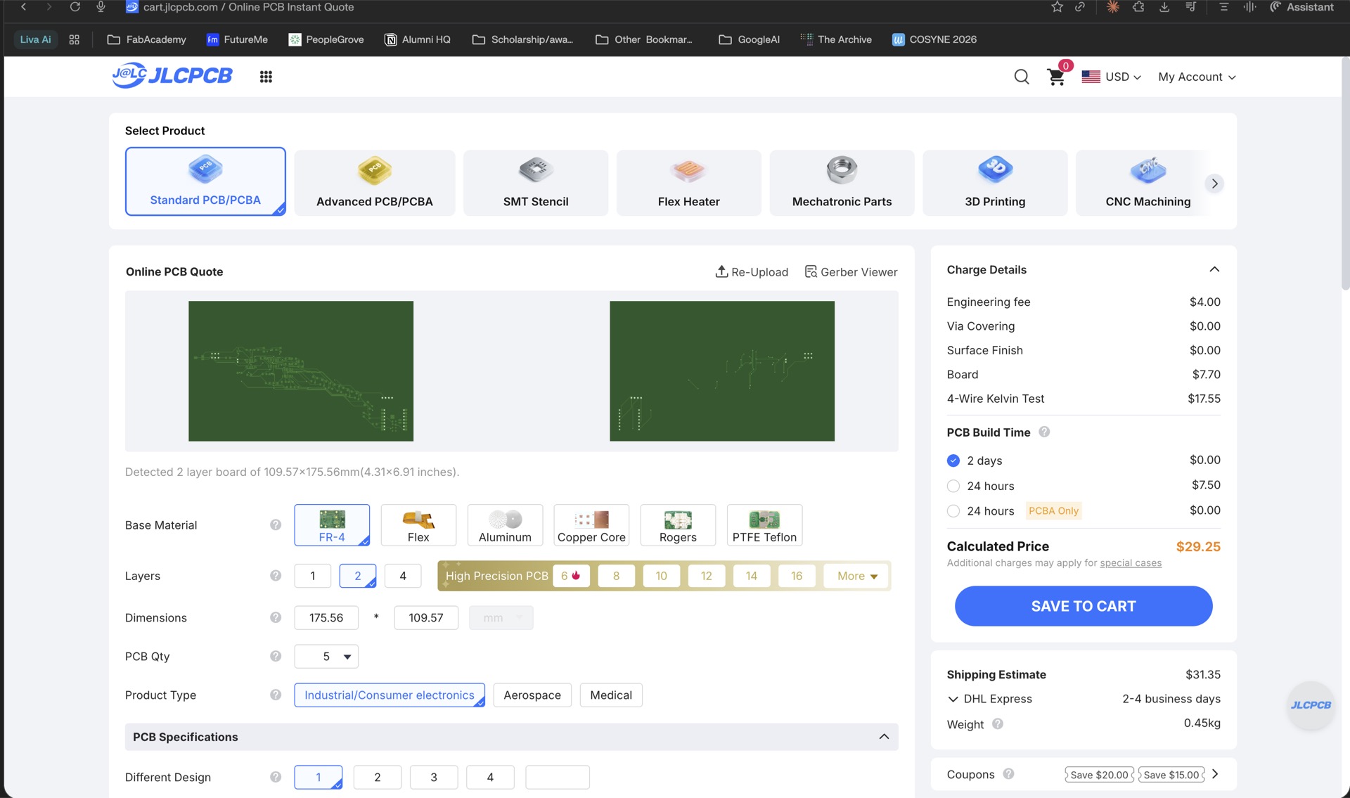 JLCPCB Upload Interface