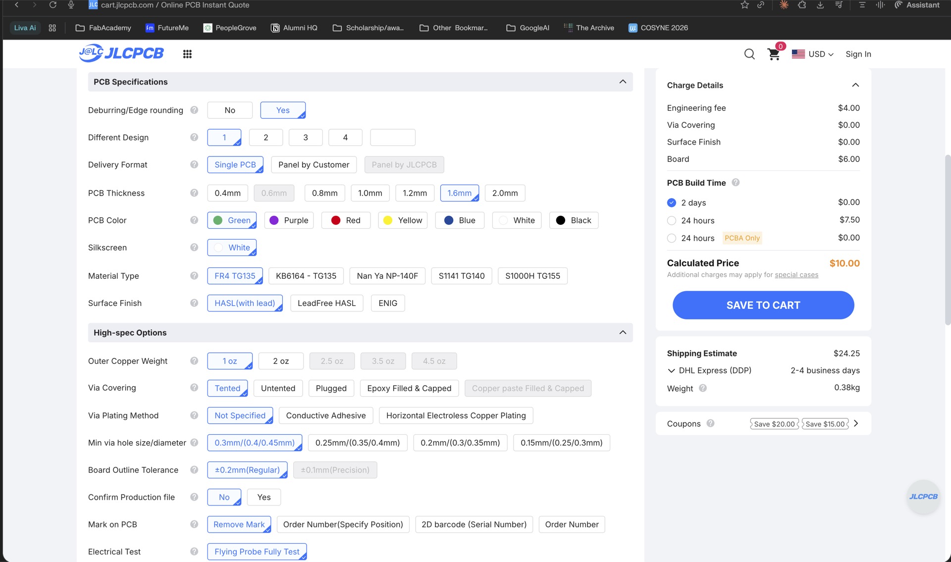 Manufacturing Options