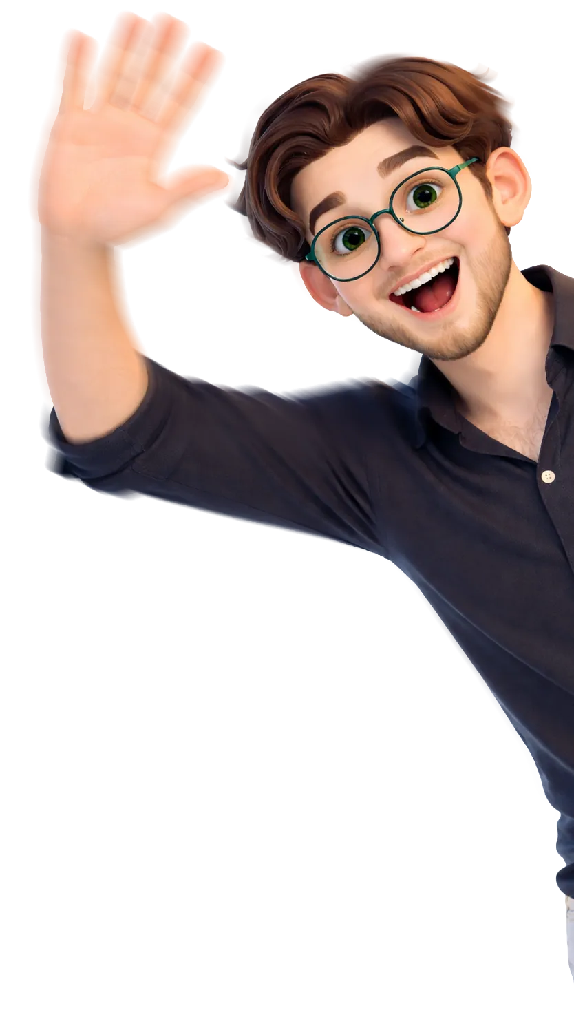 William Reger waving