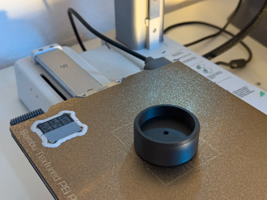 Finished printed NFC machine tag after printing