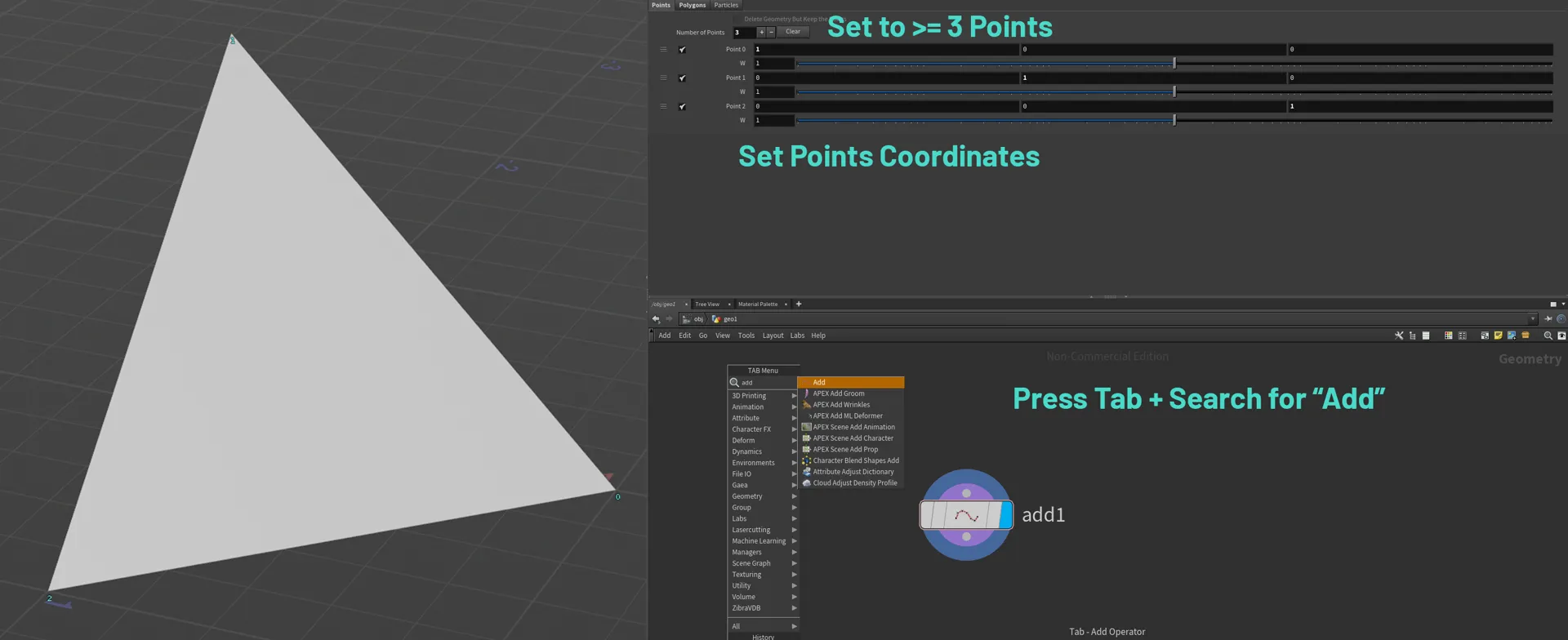 Houdini basic workflow