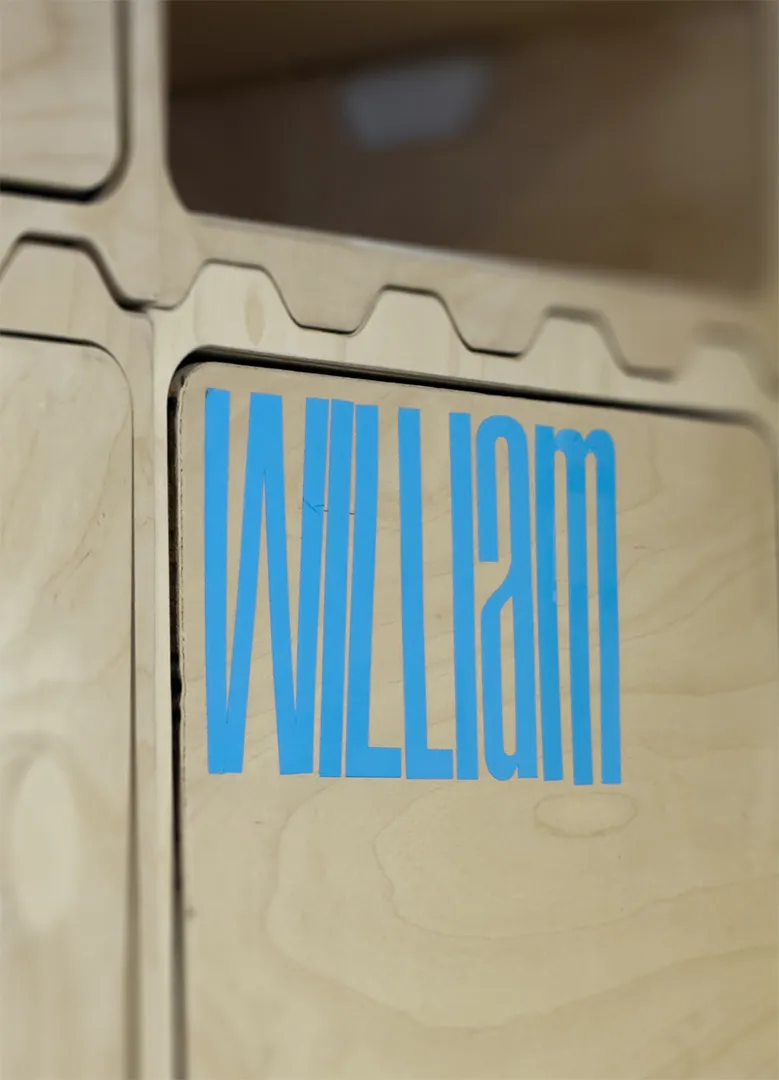 Vinyl-cut nametag result