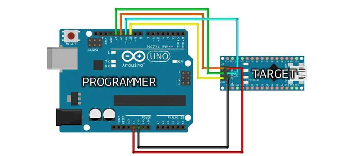 SPI programming header setup