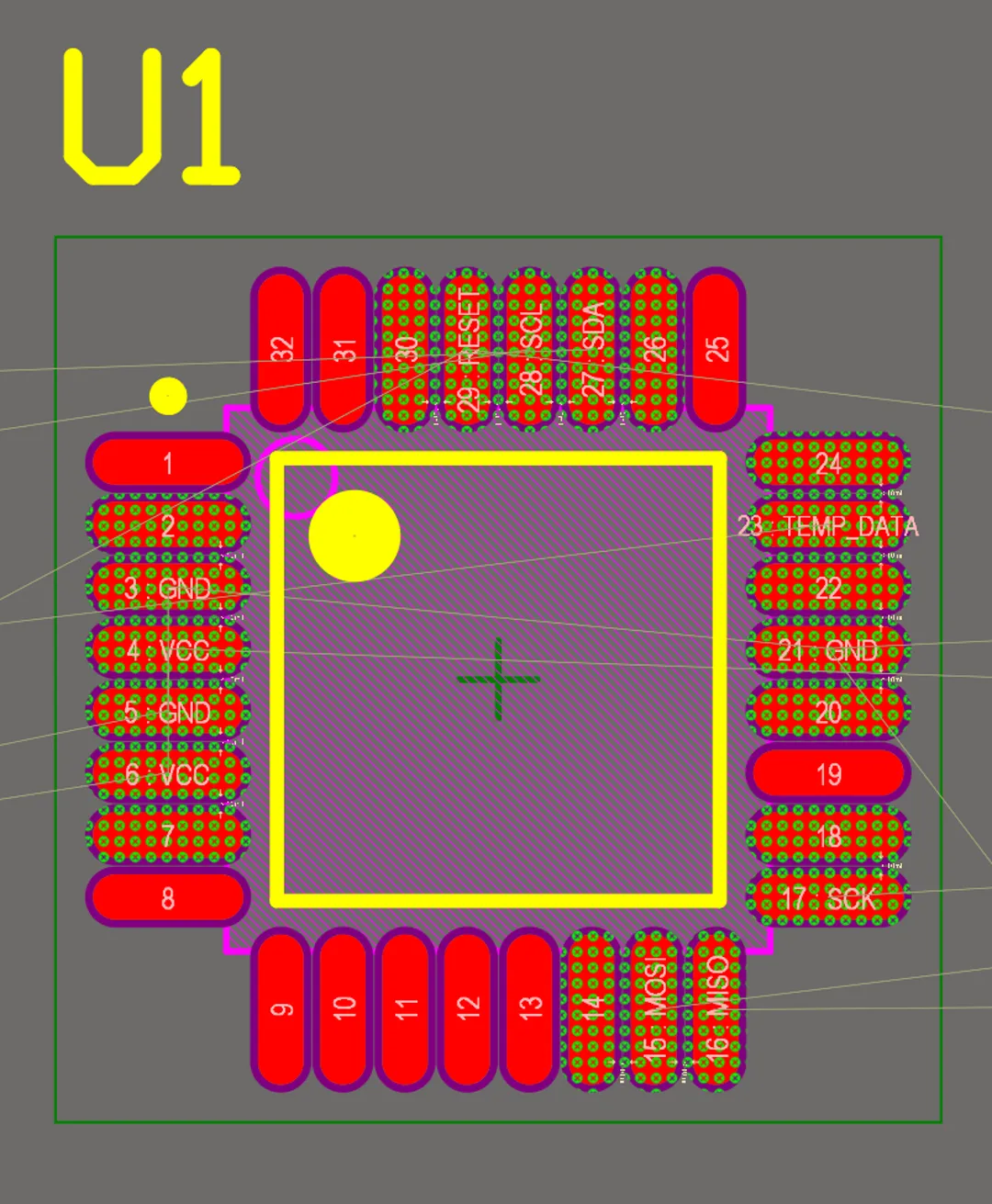 Design rule error markers in Altium