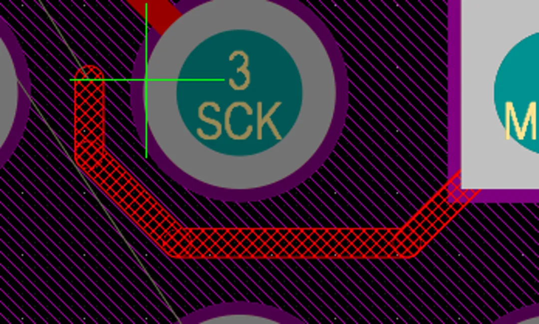 Routing with proper clearance
