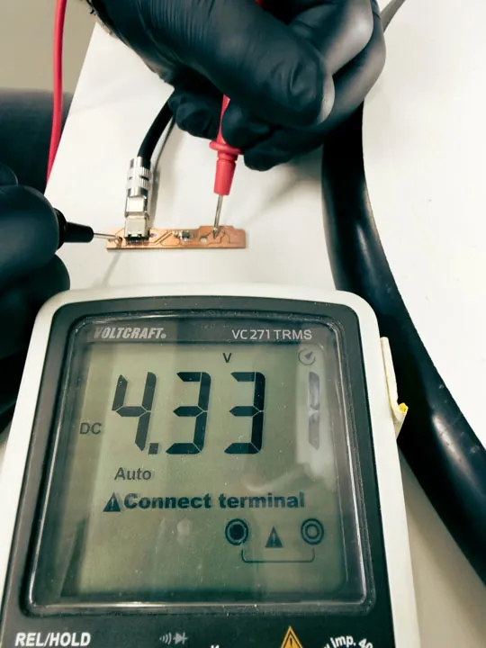 Charger board measurements