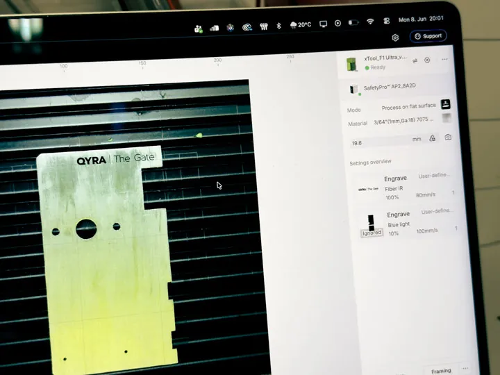 Cover engraving process
