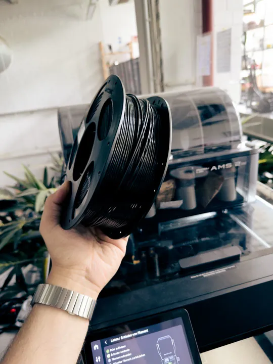 PETG spool used for material tests