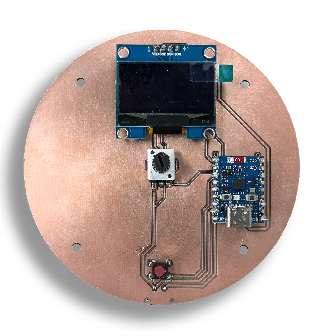 Final assembled controller PCB