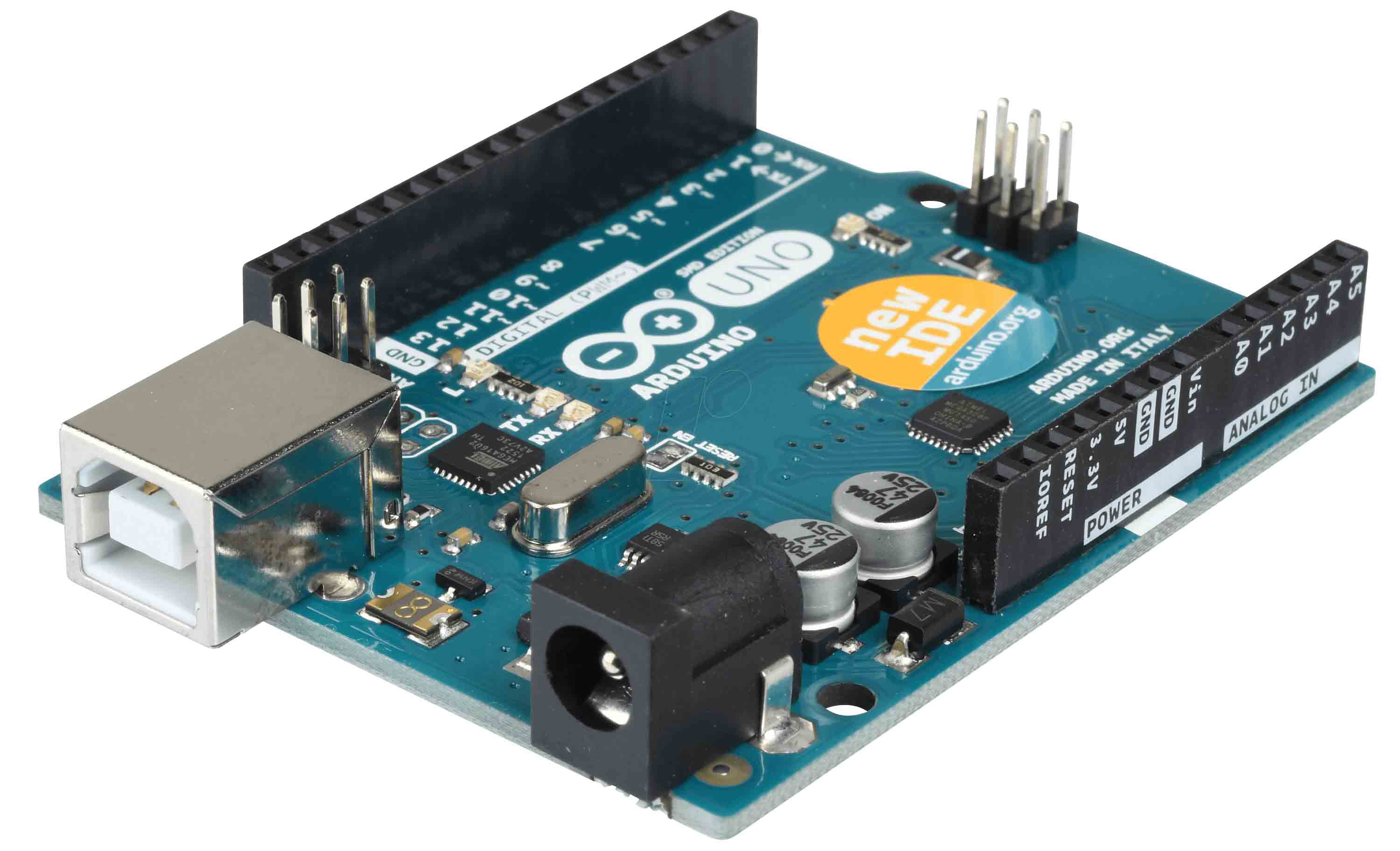 Arduino Uno — example of a common AVR-based Arduino-class board