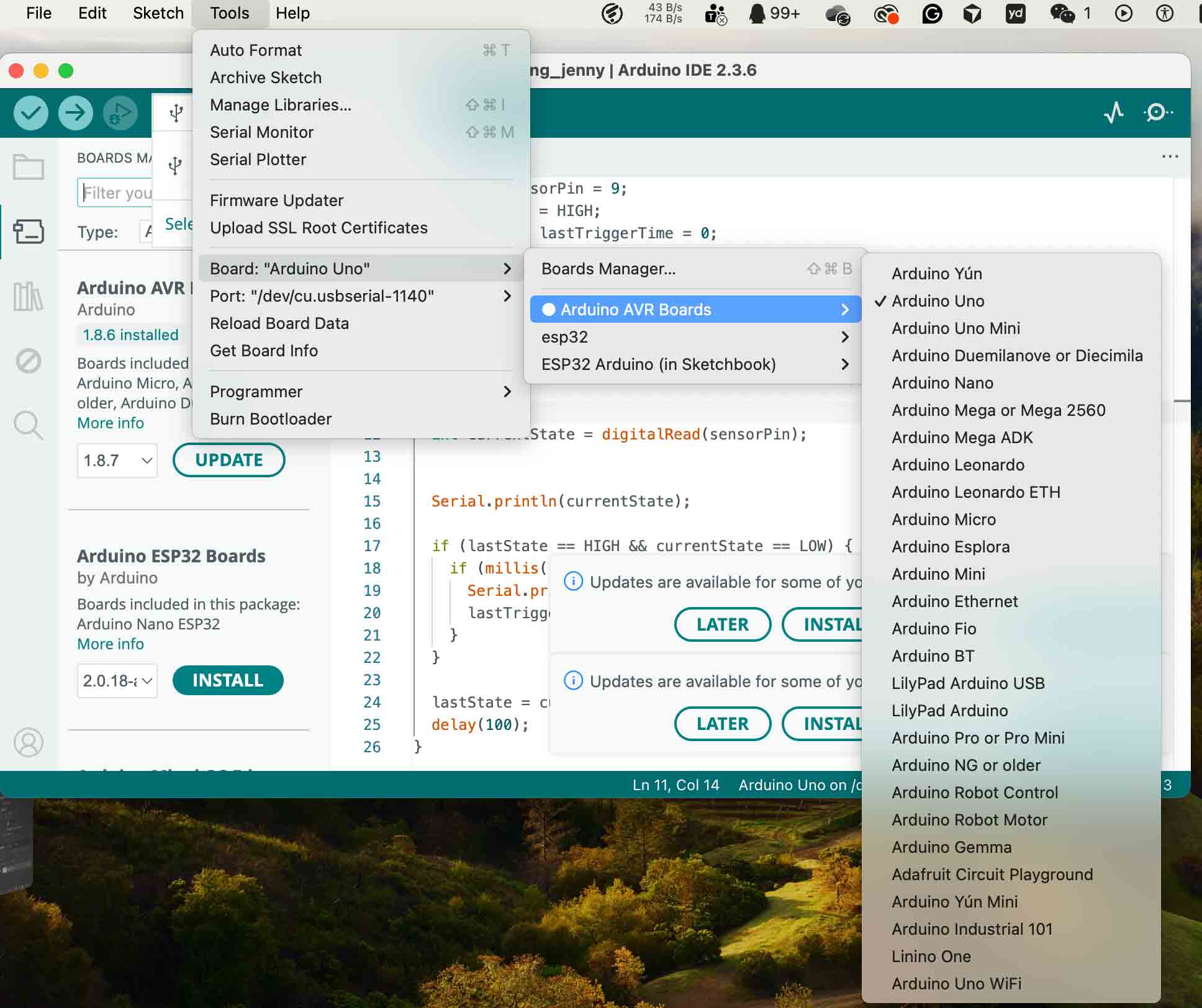 Arduino boards overview