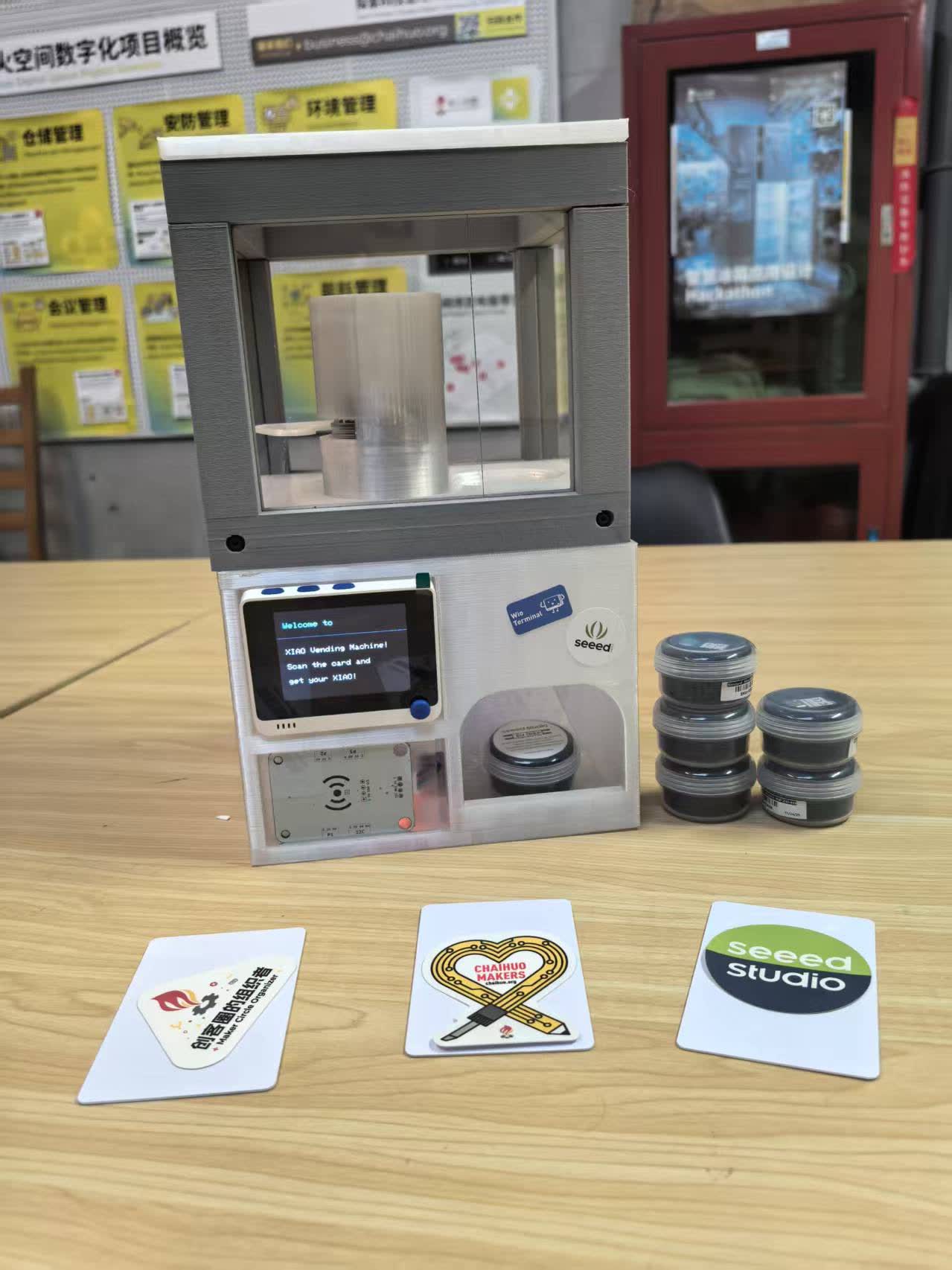 Vending machine close-up