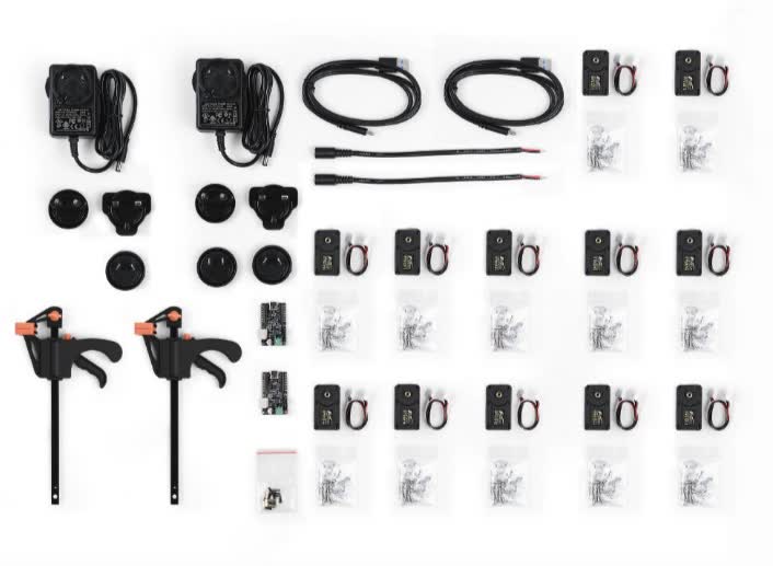 STS3215 servo kit components