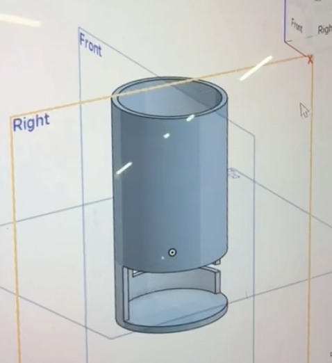 PC backend dashboard mockup for the XIAO vending machine
