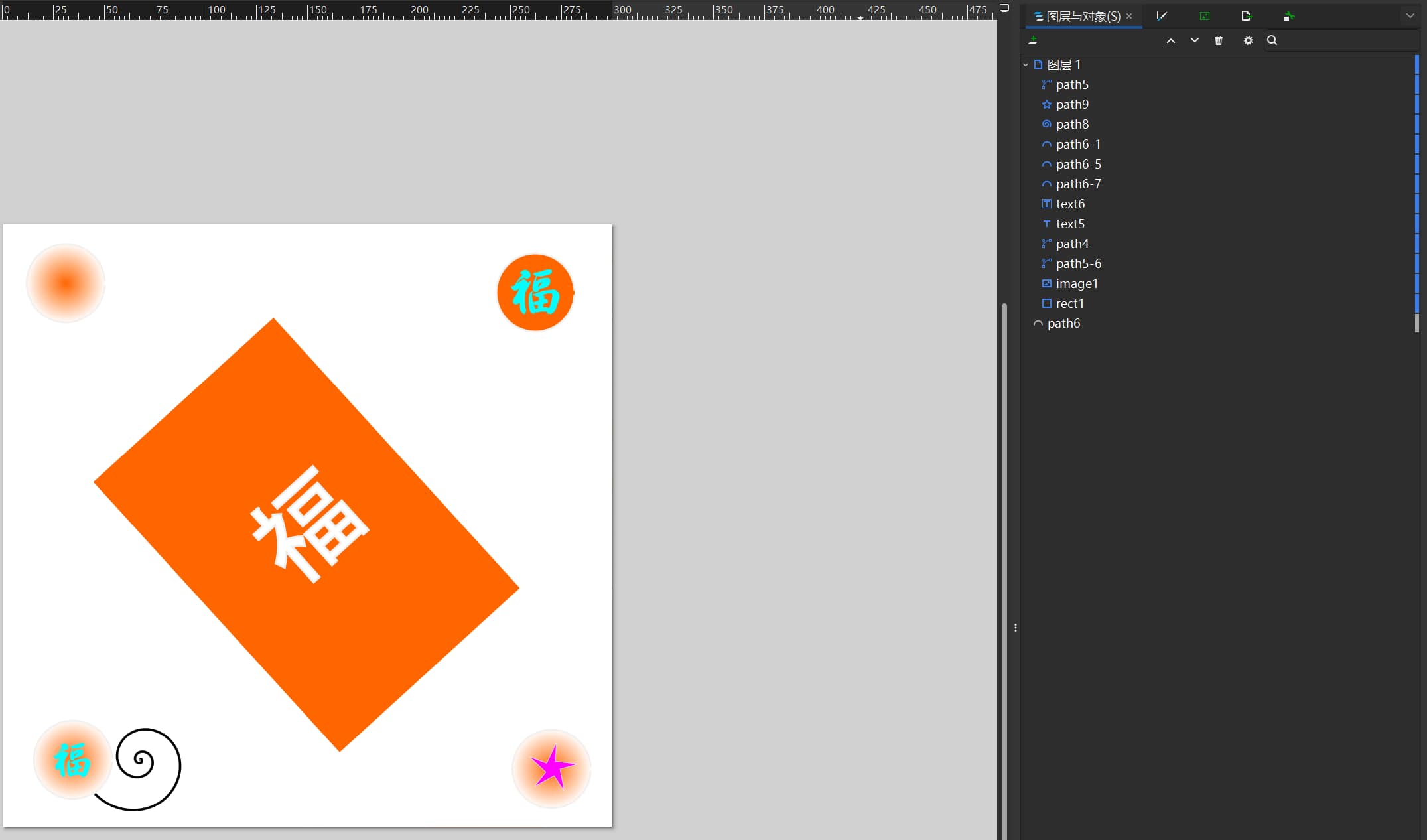 Completed Fu panel design
