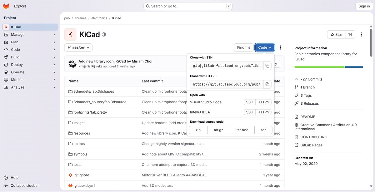 KiCad setup and schematic