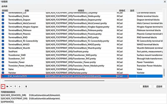 KiCad setup and schematic