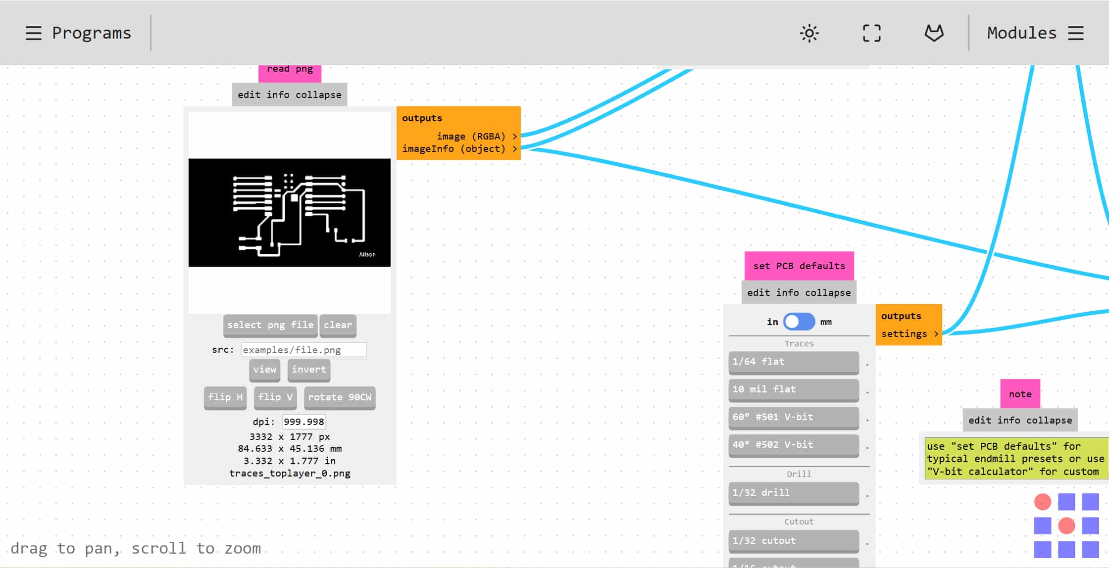 Mods CE G-code generation
